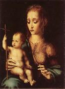 MORALES, Luis de Madonna and Child with Yarn Winder oil on canvas